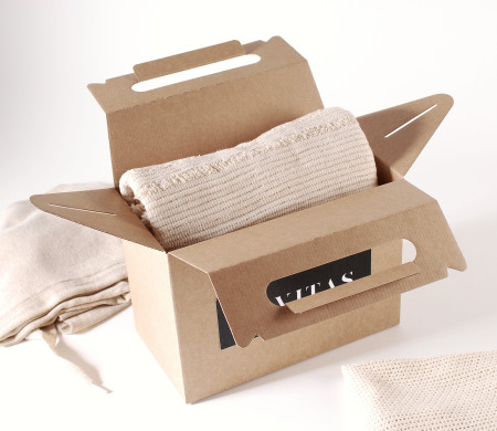 Caja picnic para ropa de cartón kraft