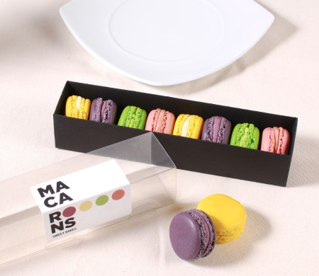 Caja alargada para macarons. Caja alargada para macarons.