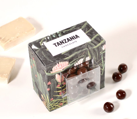 Caja transparente para bolas de chocolate