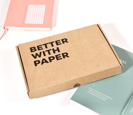Caja de envío postal para libretas