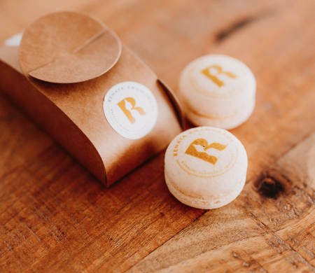 Caja para macarons especial bodas