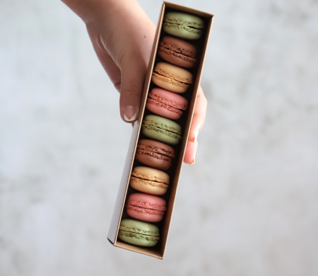 Caja de cartón para surtidos de macarons