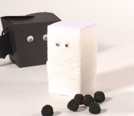 Caja Momia para chuches de Halloween