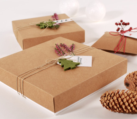 Caja elegante de cartón para regalos de navidad Caja elegante de cartón para regalos de navidad
