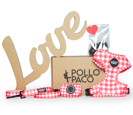 Caja de envío de cartón de la marca Pollo&Paco