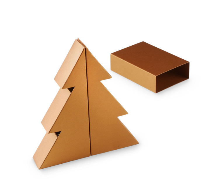 Caja Regalo para Navidad en Forma de Árbol Caja Regalo para Navidad en Forma de Árbol