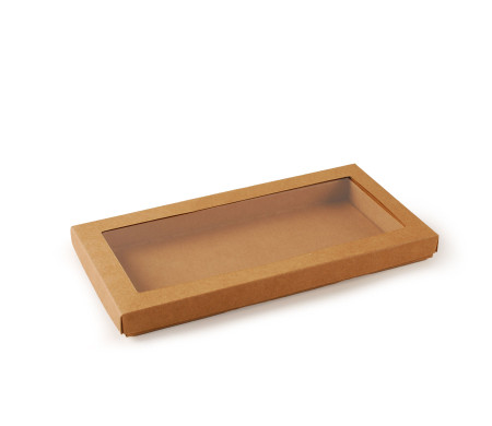 Caja de cartón con ventana para galletas