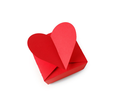 Cajita en forma de corazón