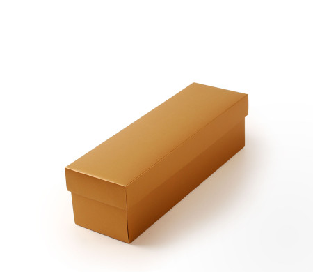 Caja individual de vino o cava forrada con tapa
