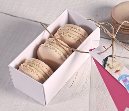 Caja para Regalar Macarons en Bodas Caja para Regalar Macarons en Bodas