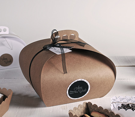 Caja para Pasteles con Asa Caja para Pasteles con Asa