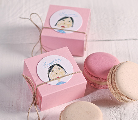 Cajas para Un Macaron Individual