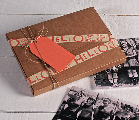 Caja para Fotos en Color Kraft