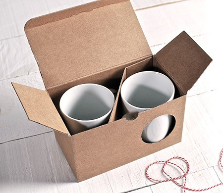 Cajas para dos tazas personalizada 