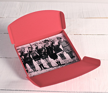 Caja para Fotografía en Color Rojo