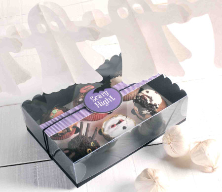 Caja Cupcakes Decorada para Halloween