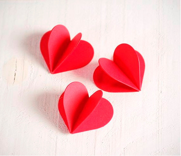 Corazones 3D para Decorar Regalos ¡Cuánto Amor!