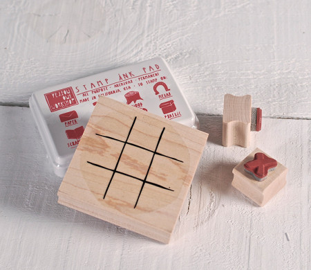Kit de sellos "Tres en raya"