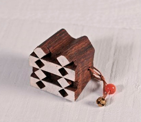 Sello de Madera con Rombos