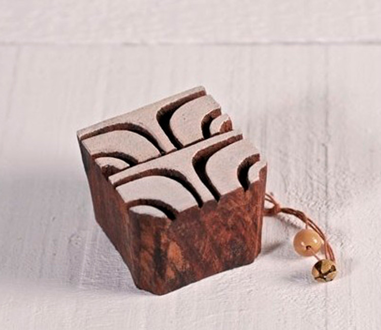 Sello de madera geométrico 1
