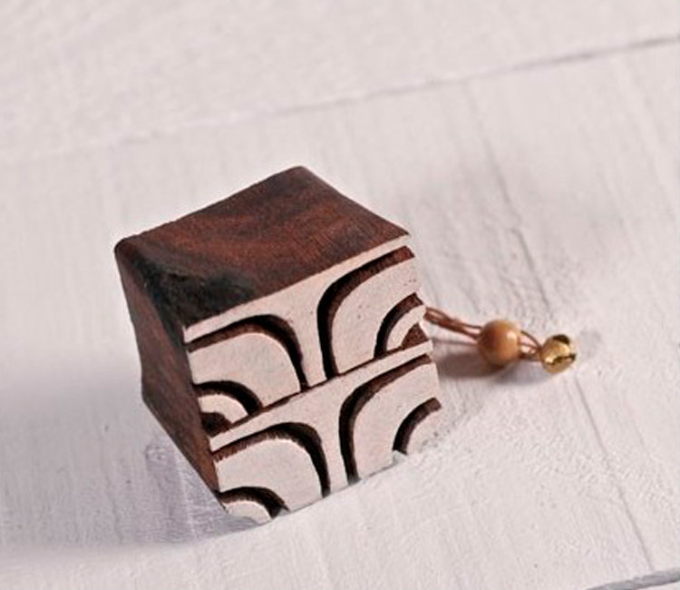 Sello de madera geométrico 1