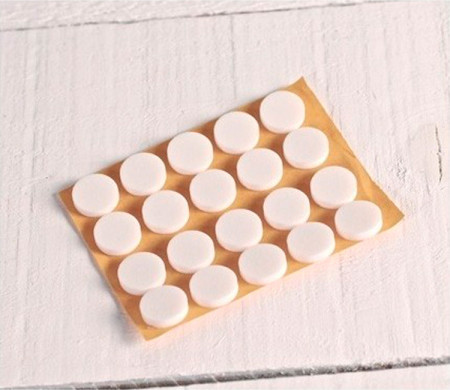 Botones de Espuma para CD (blanco)