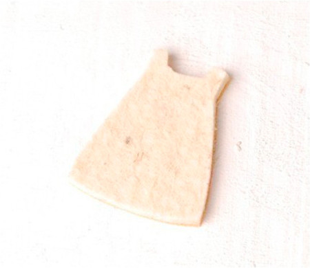 Vestido de niña, adorno de fieltro para regalos de bebés