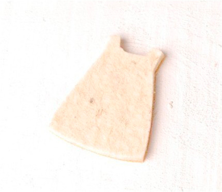 Vestido de niña, adorno de fieltro para regalos de bebés