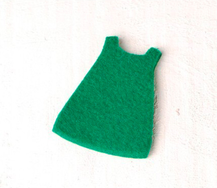 Vestido de niña, adorno de fieltro para regalos de bebés