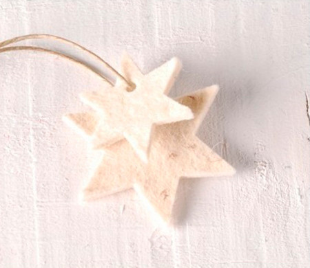 Estrellas de fieltro para colgar y decorar