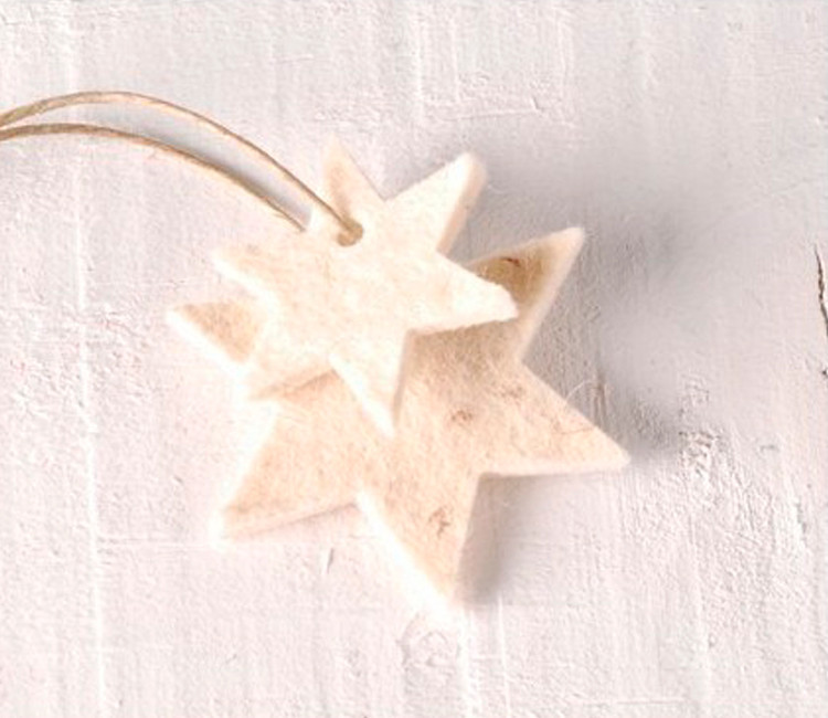 Estrellas de fieltro para colgar y decorar