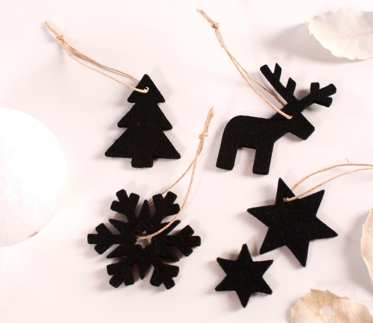 Set de adornos de fieltro para Navidad, ¡un toque invernal! Set de adornos de fieltro para Navidad, ¡un toque invernal!