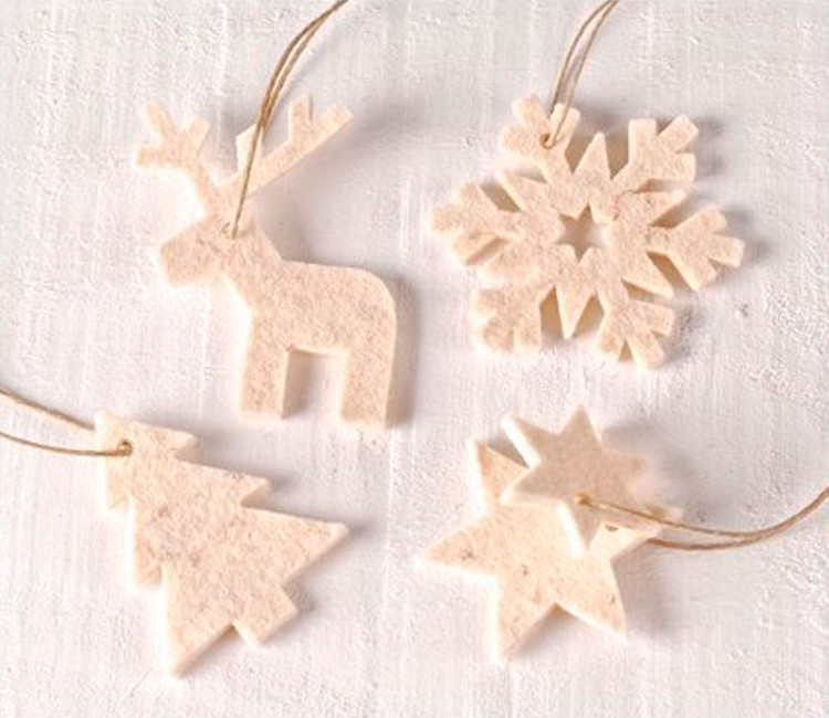 Set de adornos de fieltro para Navidad, ¡un toque invernal! Set de adornos de fieltro para Navidad, ¡un toque invernal!