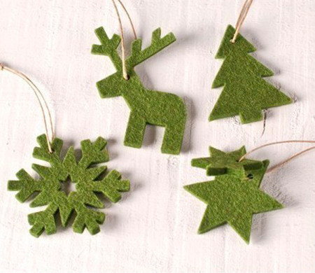 Set de adornos de fieltro para Navidad, ¡un toque invernal!