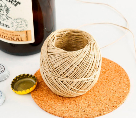 Cordel de cáñamo fino para manualidades