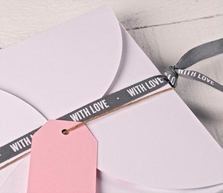 Cinta de regalo “With love” para regalos con amor