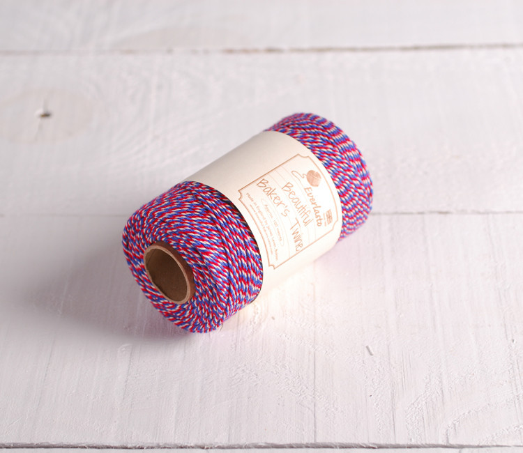 Cordón Bakers Twine tricolor para decorar regalos Cordón Bakers Twine tricolor para decorar regalos