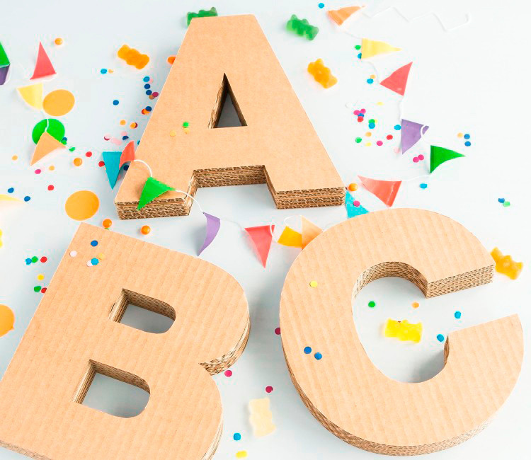 Letras de Cartón Para Decorar