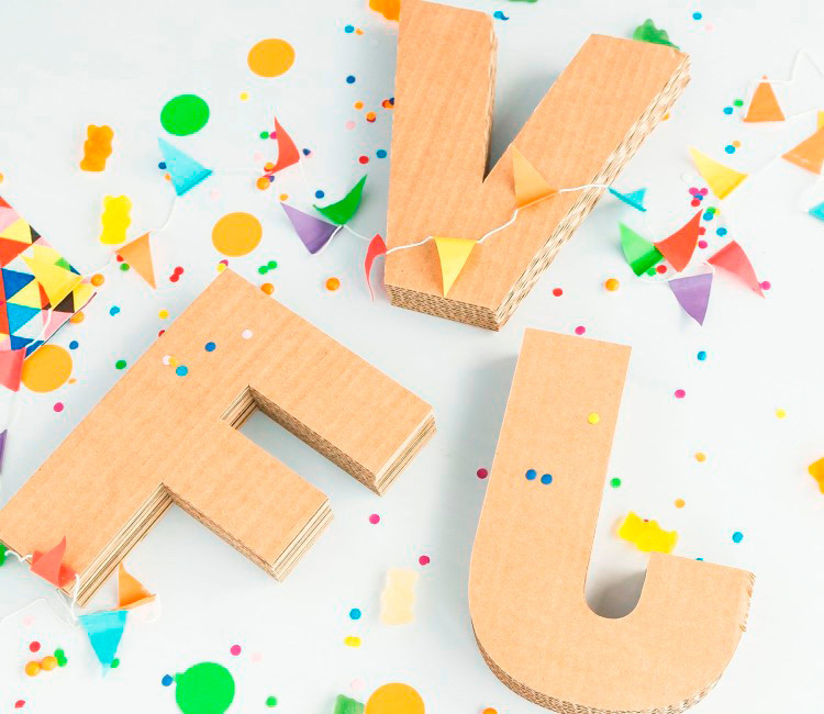 Letras de Cartón Para Decorar