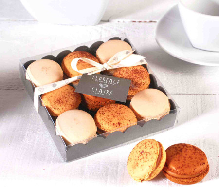Caja para Macarons con Cinta Impresa