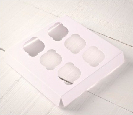 Holder para 6 mini cupcakes, para cajas de repostería