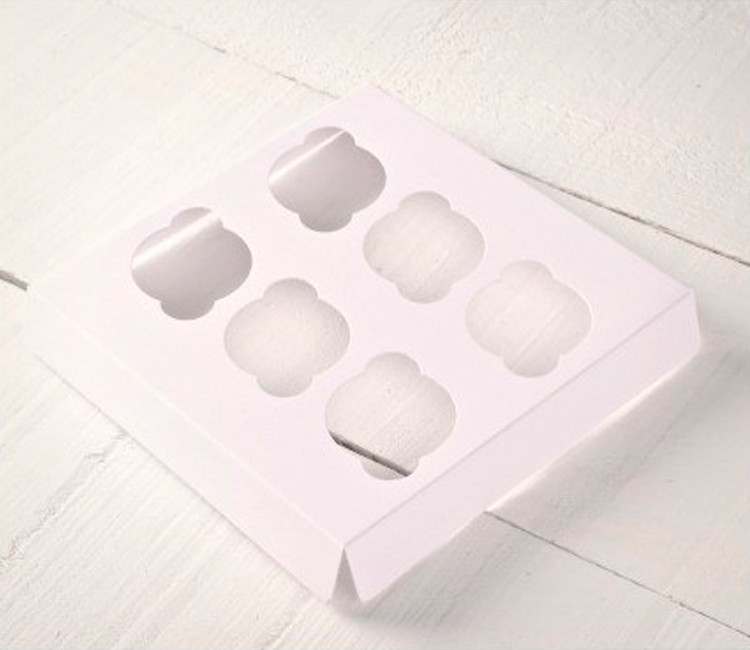 Holder para 6 mini cupcakes, para cajas de repostería