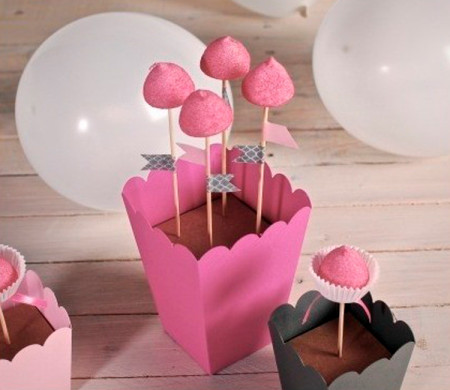 Postizo para 4 cake pops, holder para cake pops