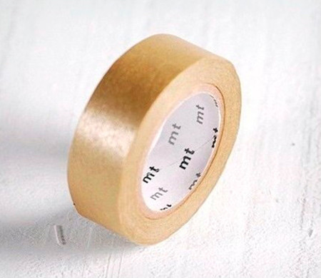 Washi tape dorado para decorar regalos