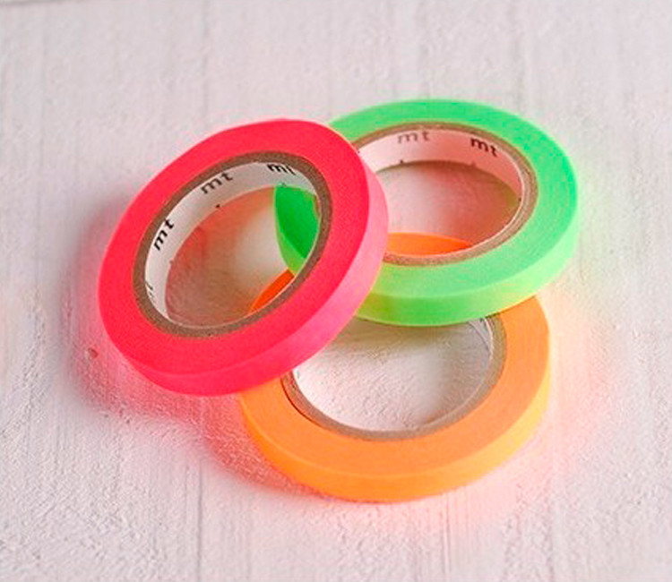 3 washi tapes colores flúor 3 washi tapes colores flúor