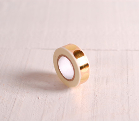 Washi tape círculos dorados