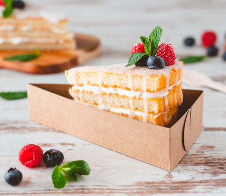 Caja para porciones de tarta