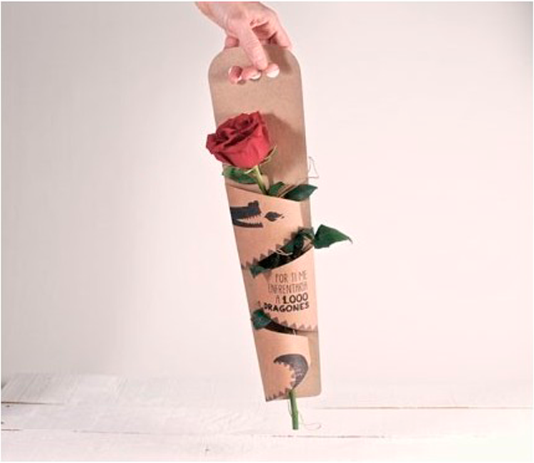 Caja para regalar una rosa Caja para regalar una rosa