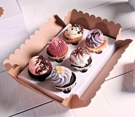 Caja de Cartón para 6 Cupcakes