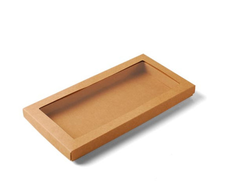 Caja de cartón con ventana para galletas